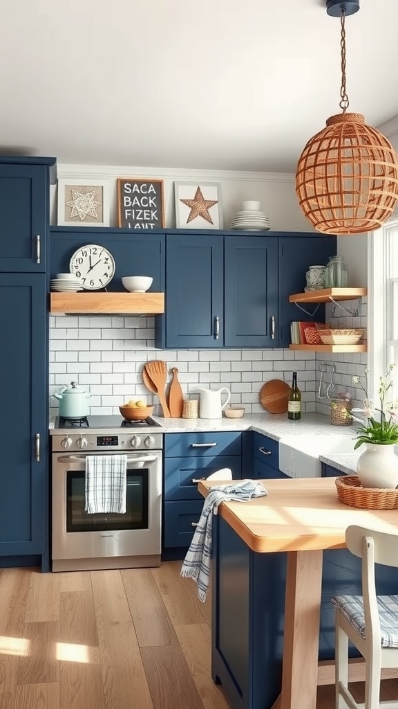 17 Stunning Navy Blue Kitchen Cabinet Ideas for Your Home