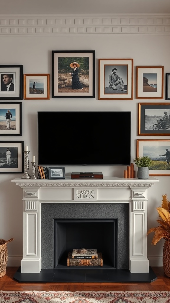 13 Stylish Mantle Decorating Ideas to Showcase Your TV