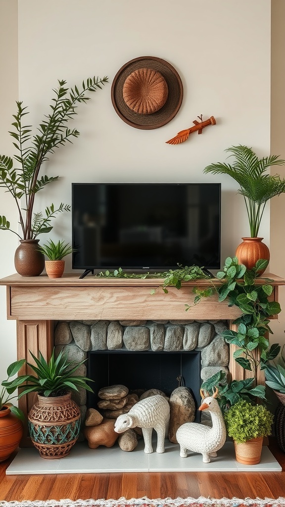 13 Stylish Mantle Decorating Ideas to Showcase Your TV